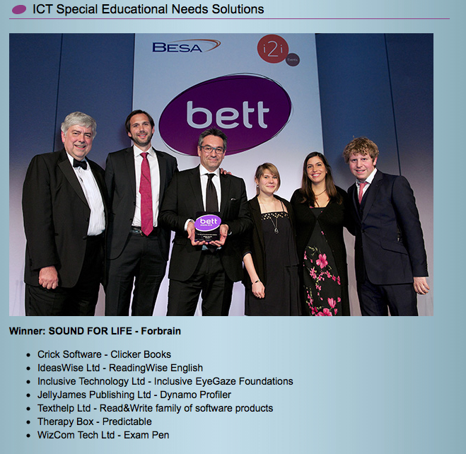 Headset Forbrain® vence Bett Awards 2015